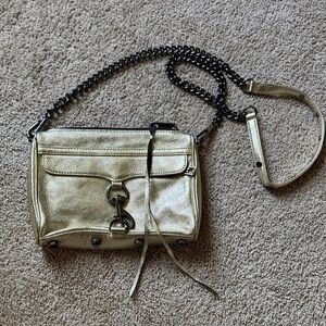 Gold Rebecca Minkoff Crossbody Bag